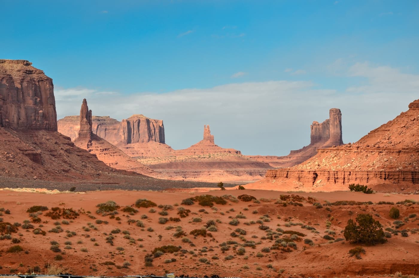 Scenic view of Monument Valley in Arizona