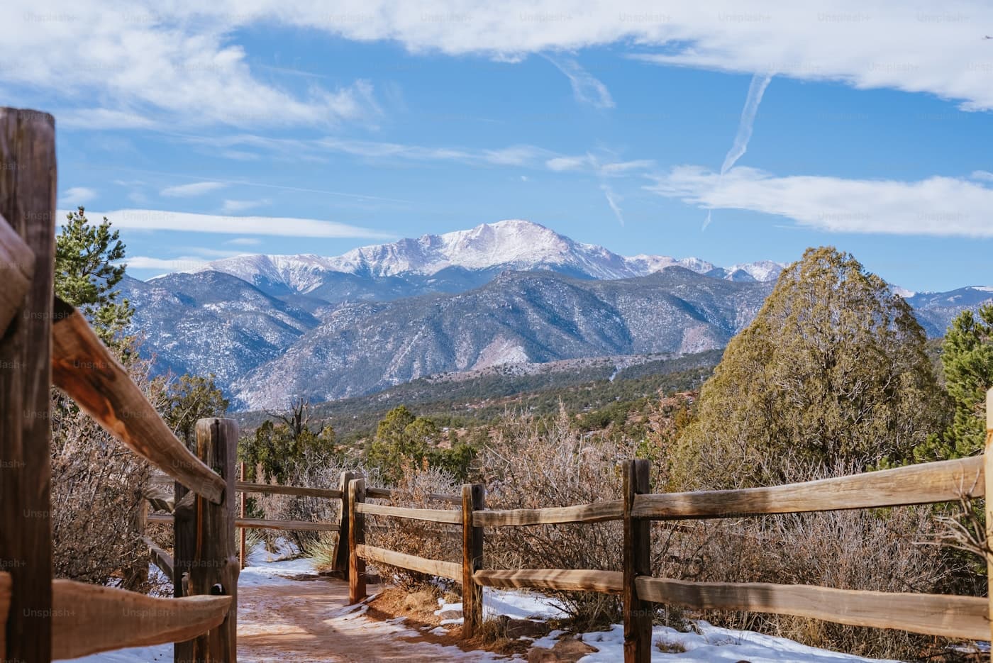 Scenic view of the Colorado mountains in Colorado
