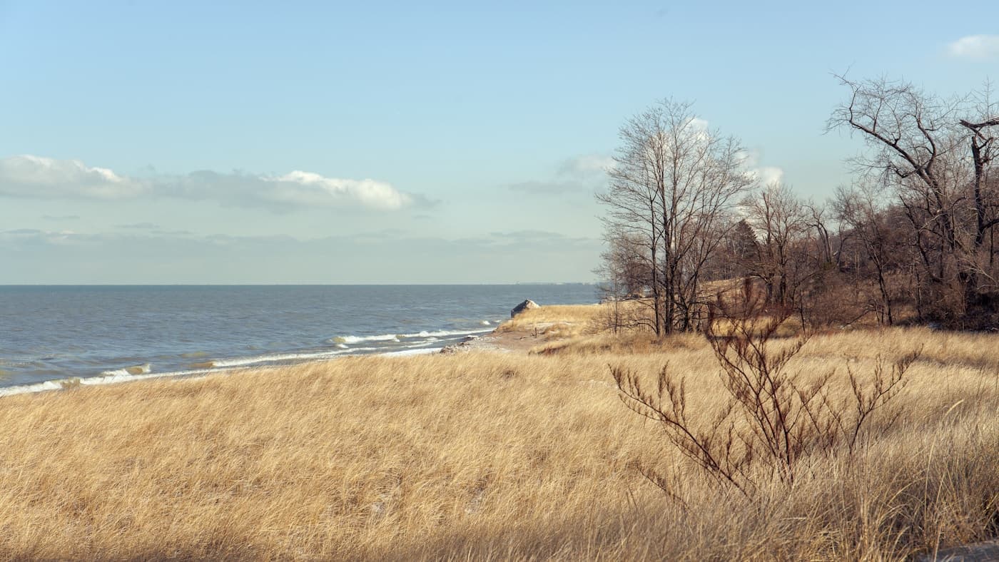 Scenic view of the Indiana Dunes in Indiana