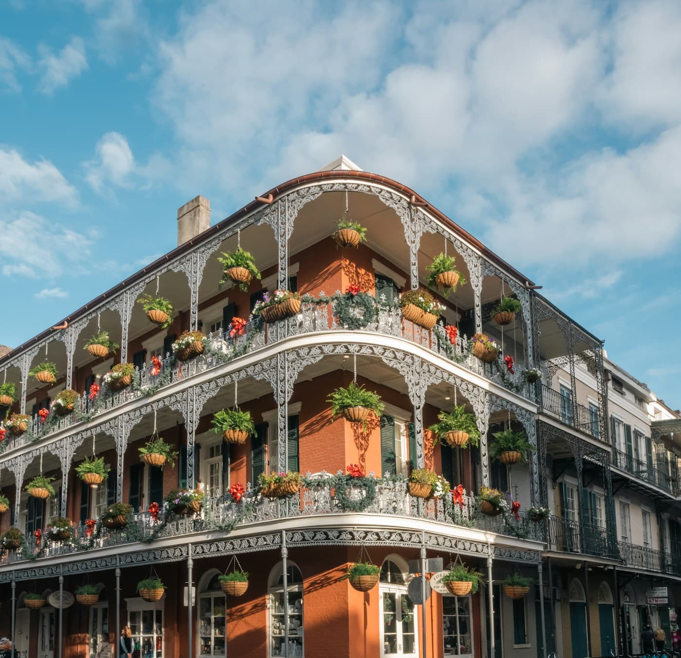 Scenic view of historic New Orleans architecture in Louisiana