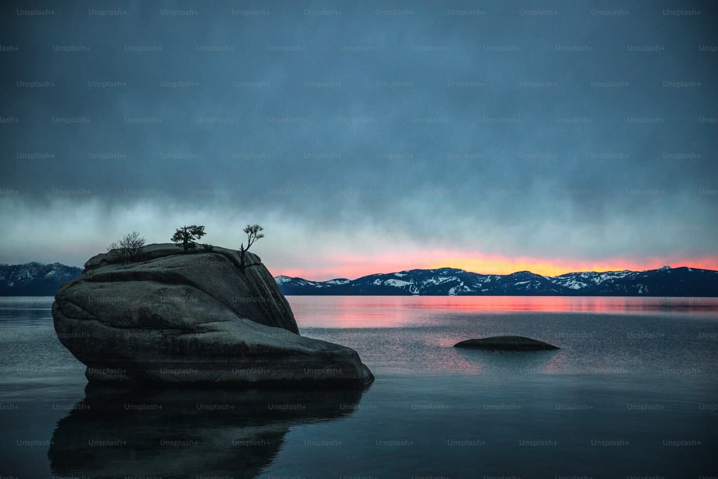 Scenic view of Lake Tahoe in Nevada in Nevada