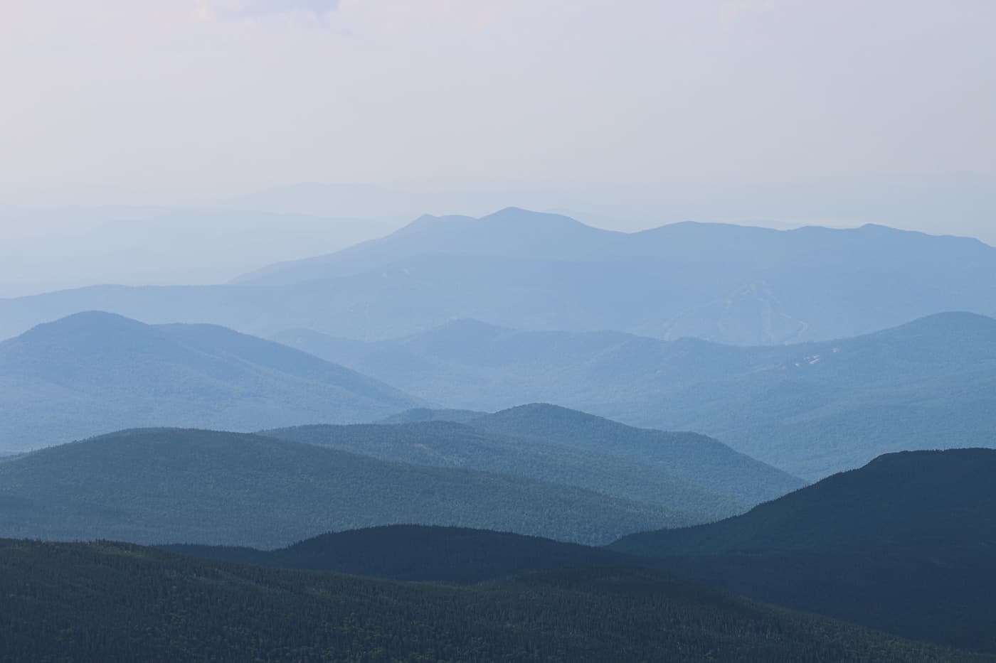 Scenic view of the White Mountains in New Hampshire
