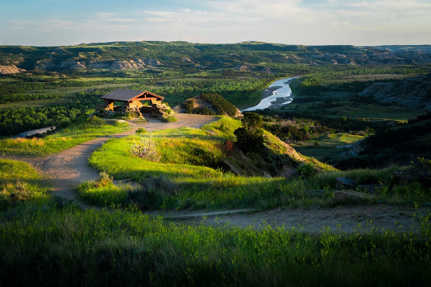 Scenic view of North Dakota grasslands in North Dakota