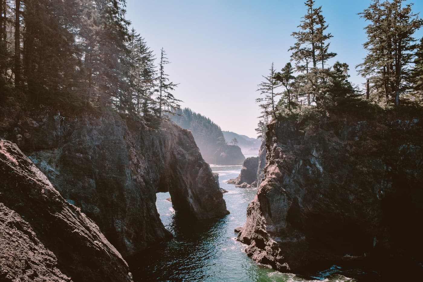 Scenic view of an Oregon river gorge in Oregon