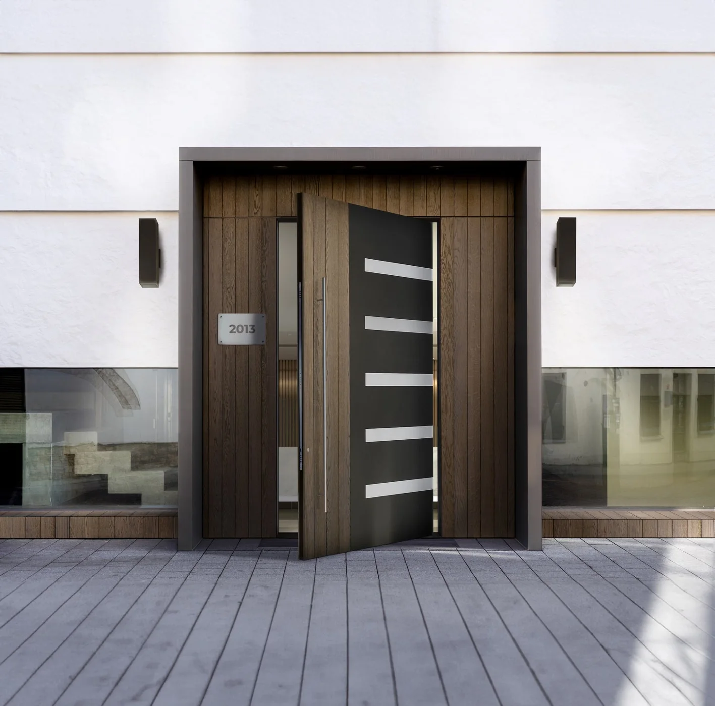 Sequoia Pivot Door, Voyage Collection