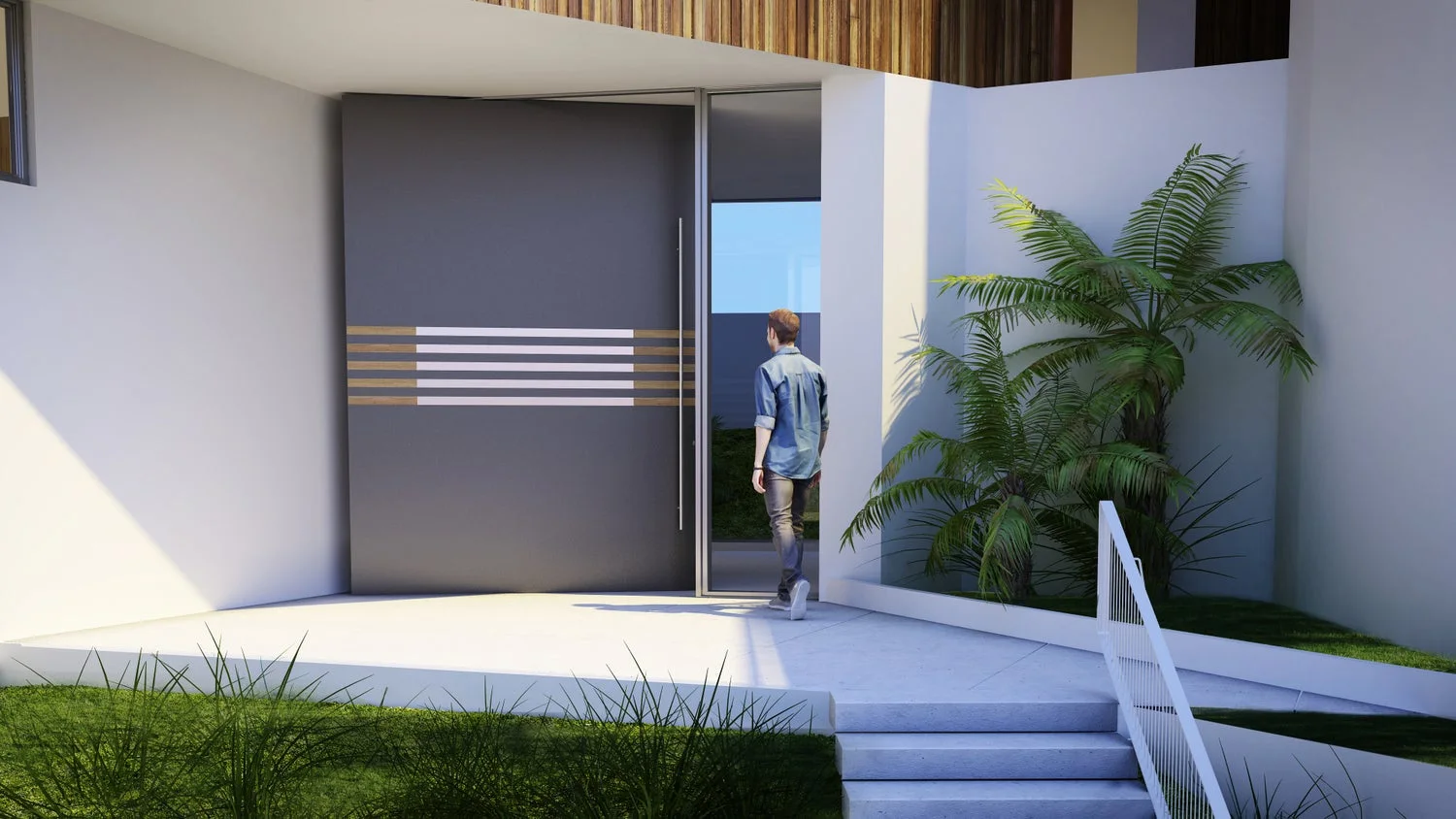 Bondi Pivot Door, Voyage Collection